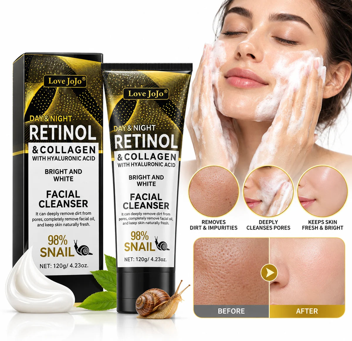 Retinol Collagen Facial Cleanser